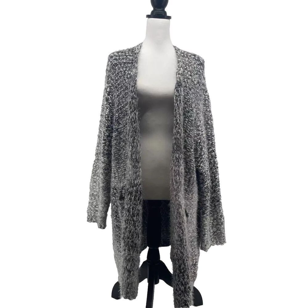 Nordstrom Bobeau Eyelash Knit Long Cardigan Women's L/X Large* Whimsigoth Boho